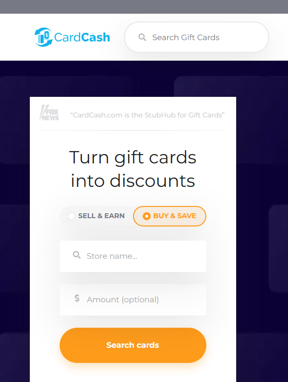 CardCash discounted gift cards – get up to 20% off instantly