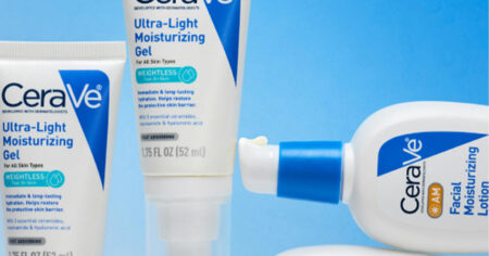 CeraVe free facial moisturizer sample bundle with AM lotion and ultra-light gel