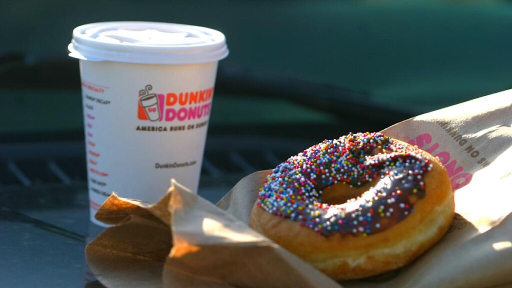 Free donut and coffee from app rewards