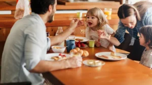 kids eat free 2025 at a family restaurant with a parents’ meal purchase in 2025