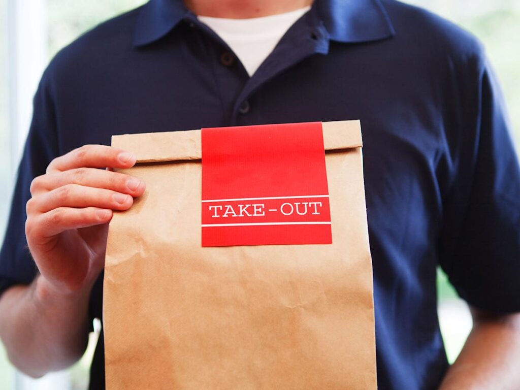 great takeout near me options with delivery bags